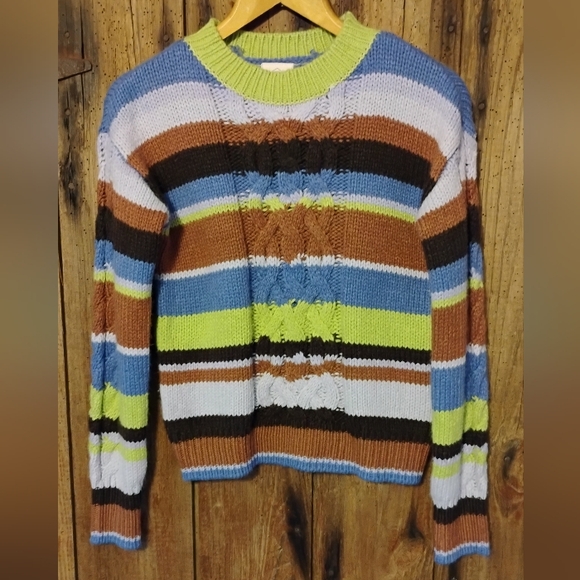 St. John's Bay Sweaters - St. John's Bay Cable Knit Sweater Sz S Women's Pullover Crew Neck